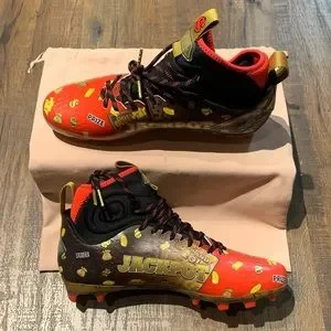 Under Armour Money “VEGAS JACKPOT”Football Cleats Custom Screen Printing - Get your Screen Printing Service main image 4